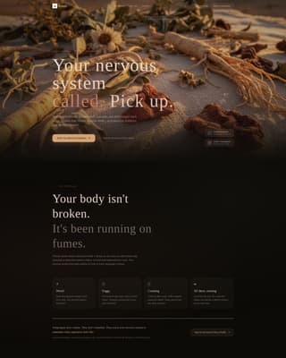 Adapt - Powerful Adaptogen Landing Page Template