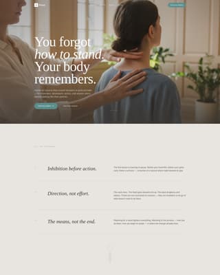 Poise - Immersive Wellness Landing Page Template