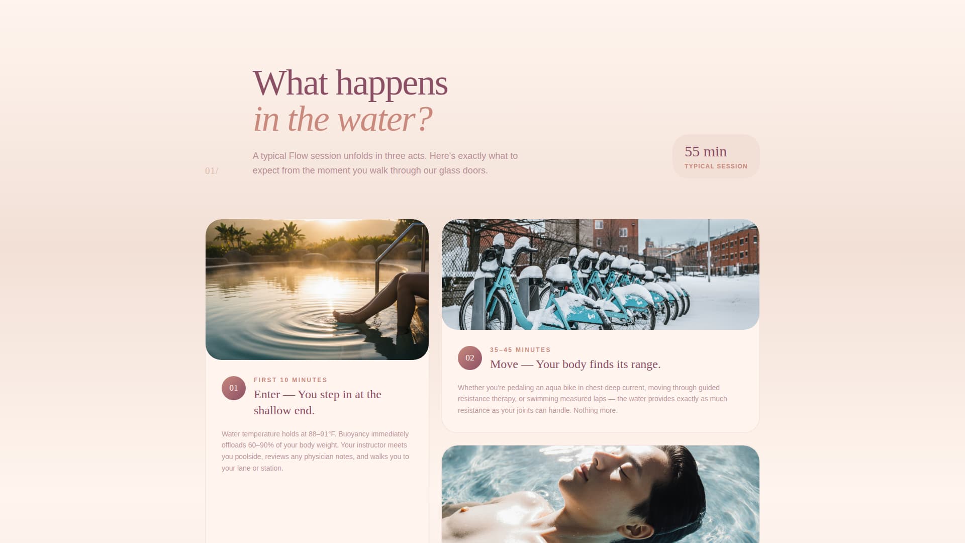 Flow - Healing Aquatic Landing Page Template