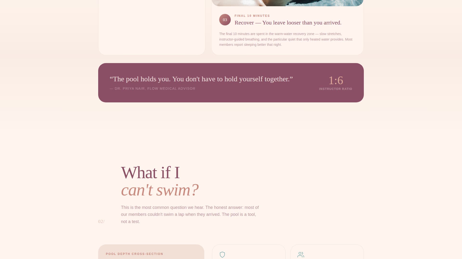 Flow - Healing Aquatic Landing Page Template