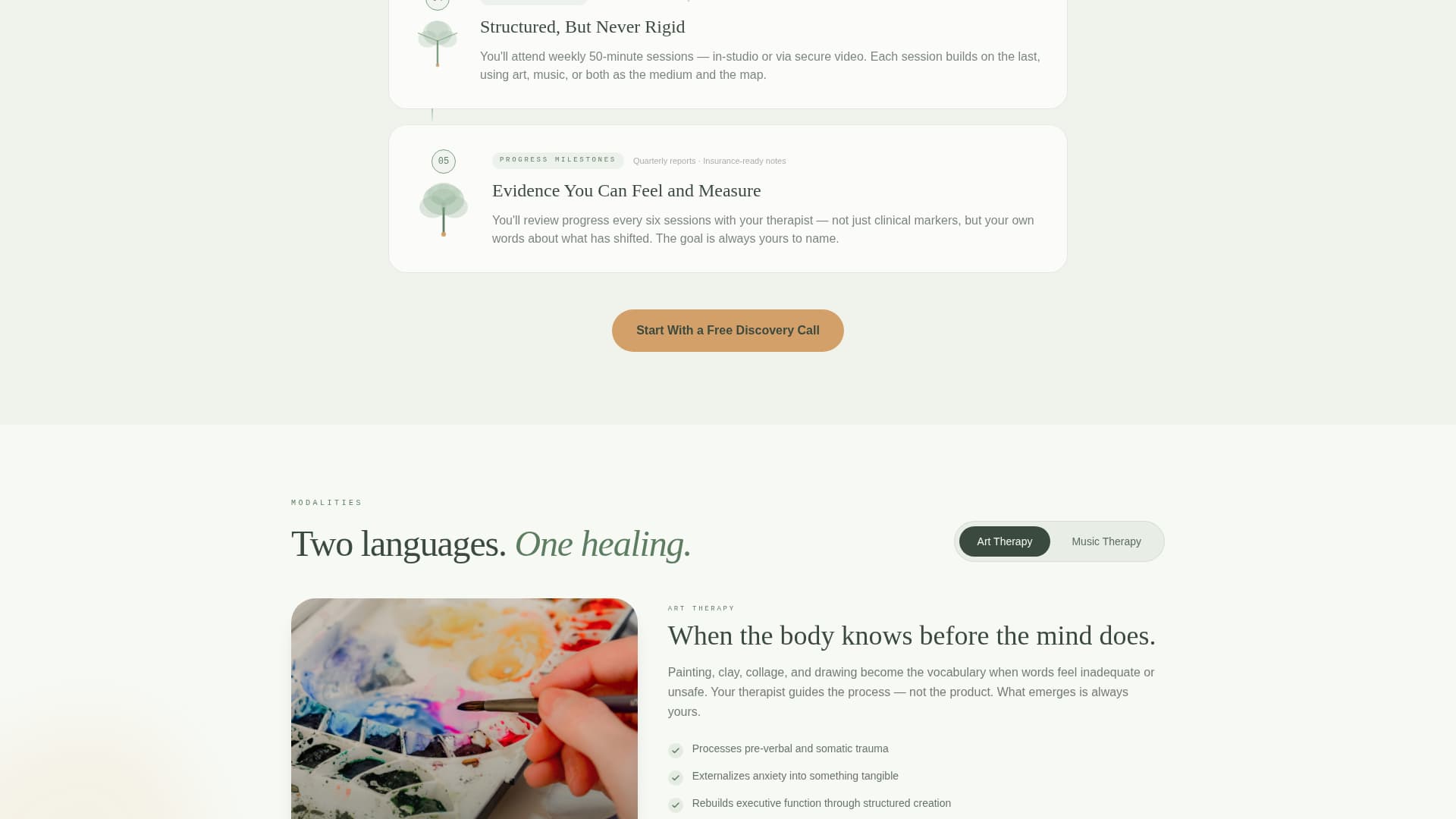Attune - Healing Therapy Landing Page Template
