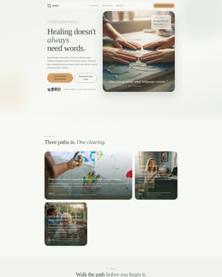 Attune - Healing Therapy Landing Page Template