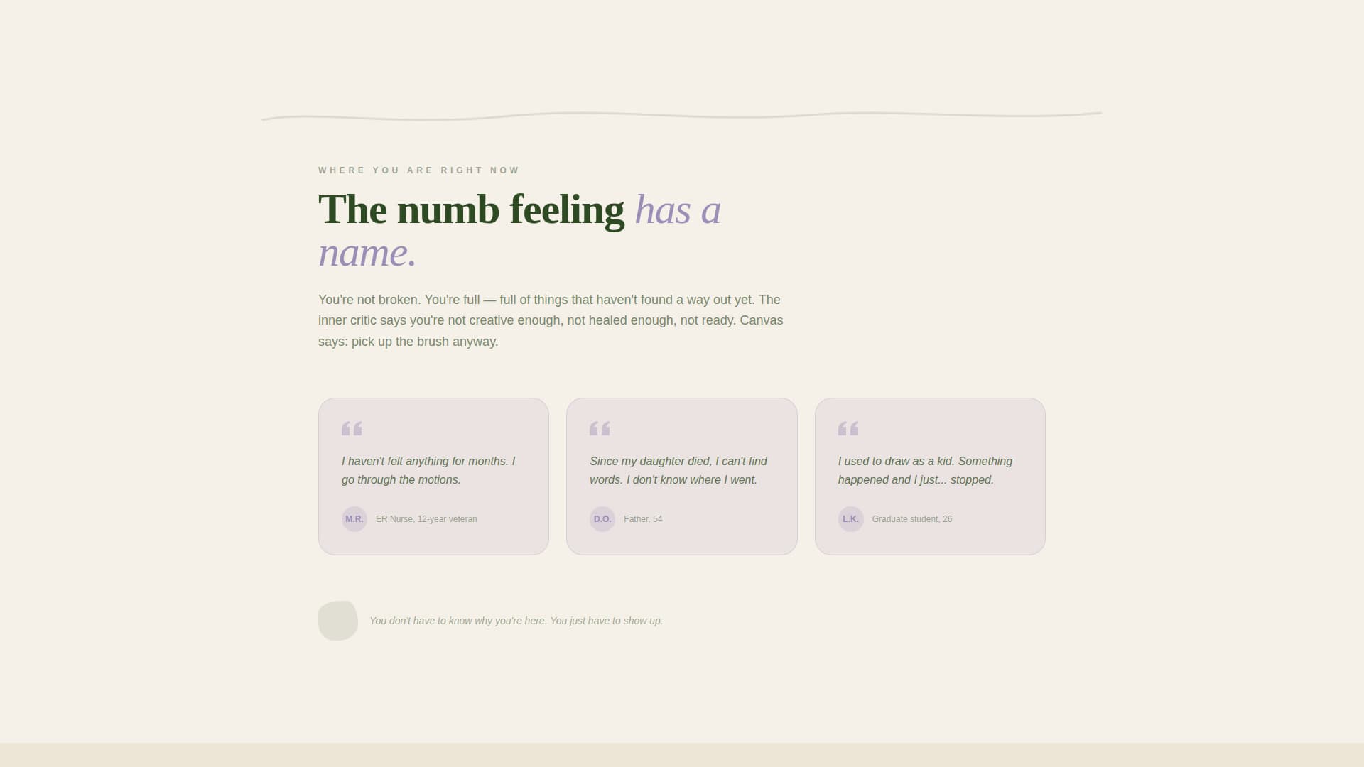 Canvas - Transformative Arttherapy Landing Page Template