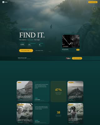 Steady - Grounded Stability Landing Page Template
