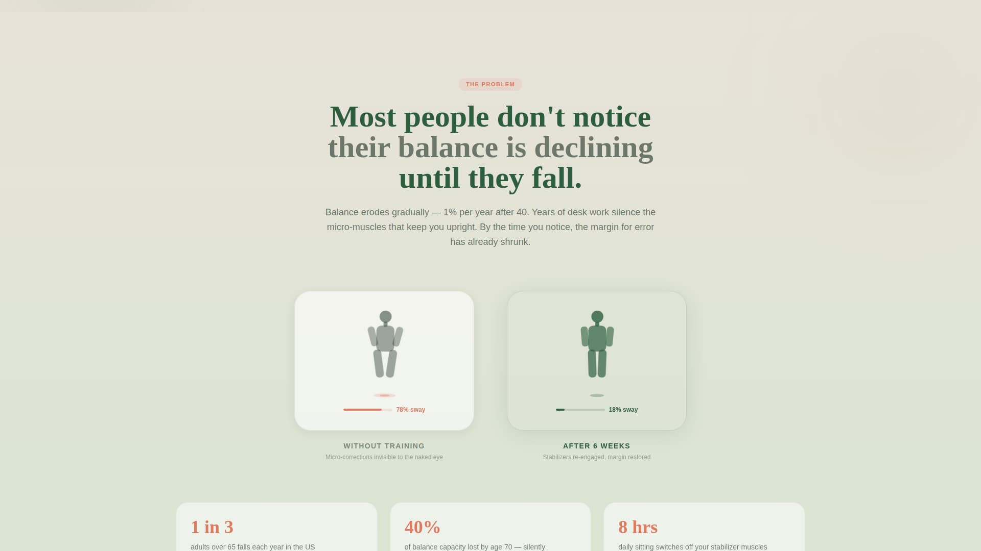 Steady - Progressive Balance Landing Page Template