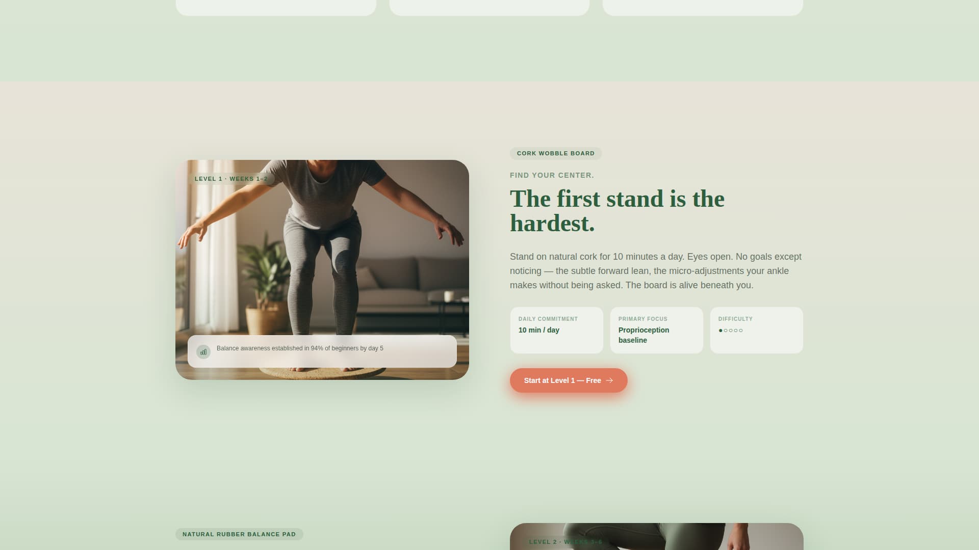Steady - Progressive Balance Landing Page Template