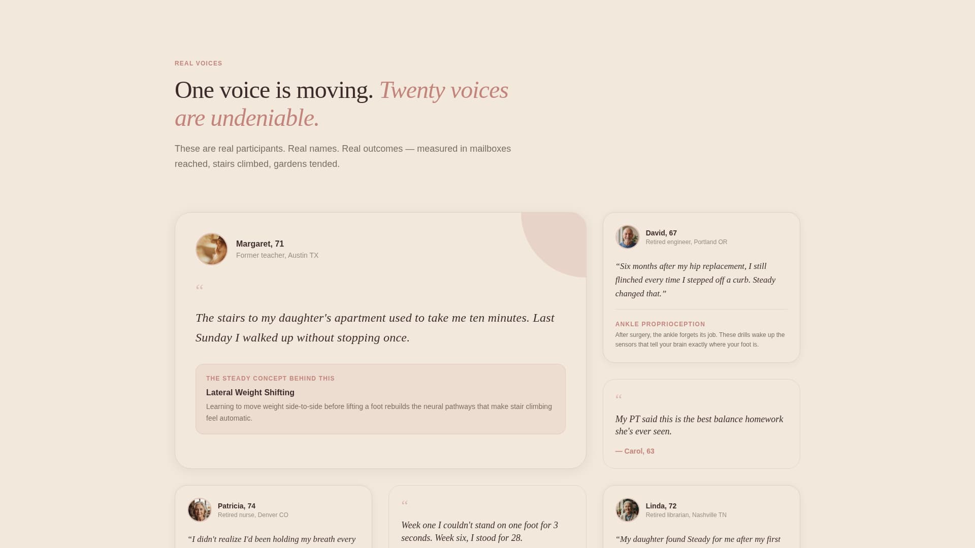 Steady - Empowering Balance Landing Page Template