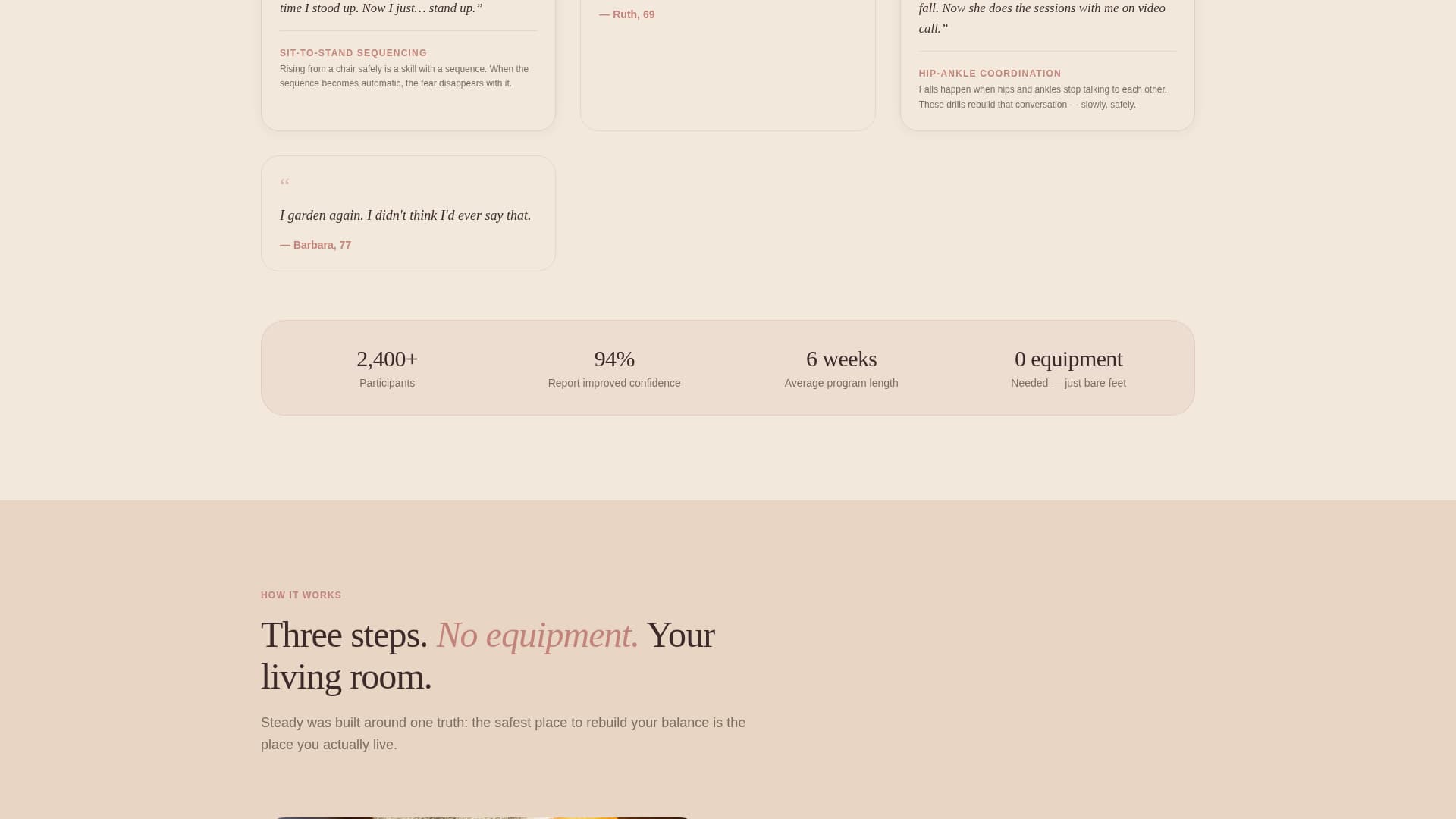 Steady - Empowering Balance Landing Page Template