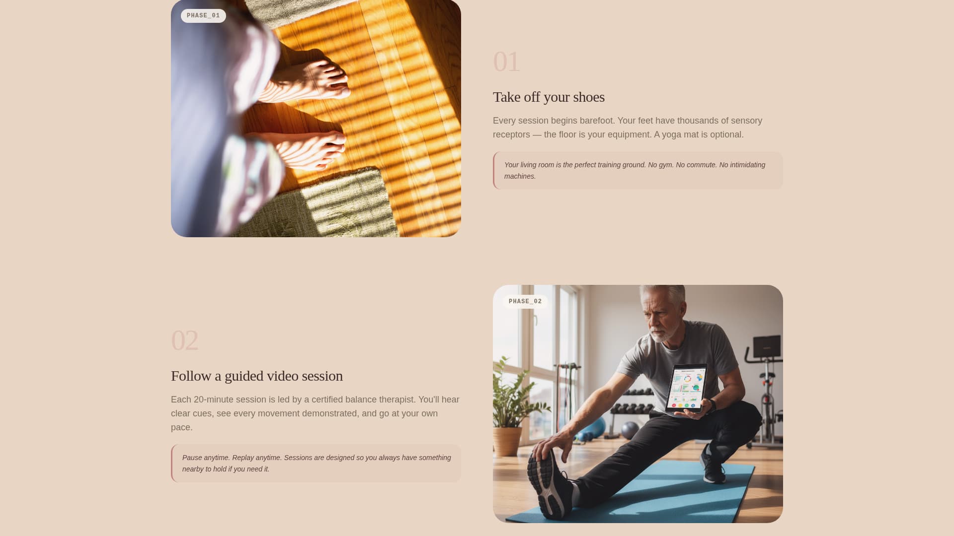 Steady - Empowering Balance Landing Page Template