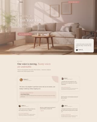 Steady - Empowering Balance Landing Page Template