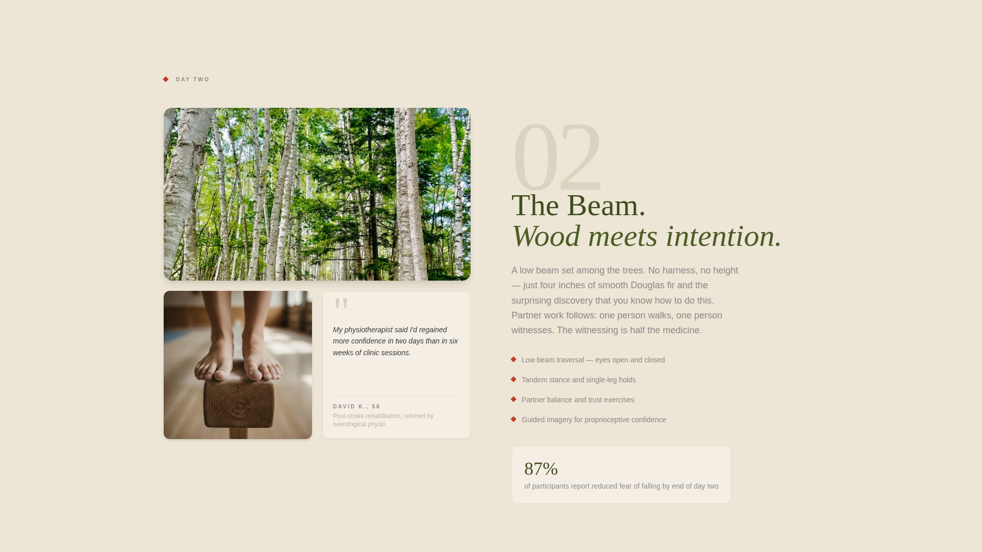 Stillpoint - Grounding Retreat Landing Page Template