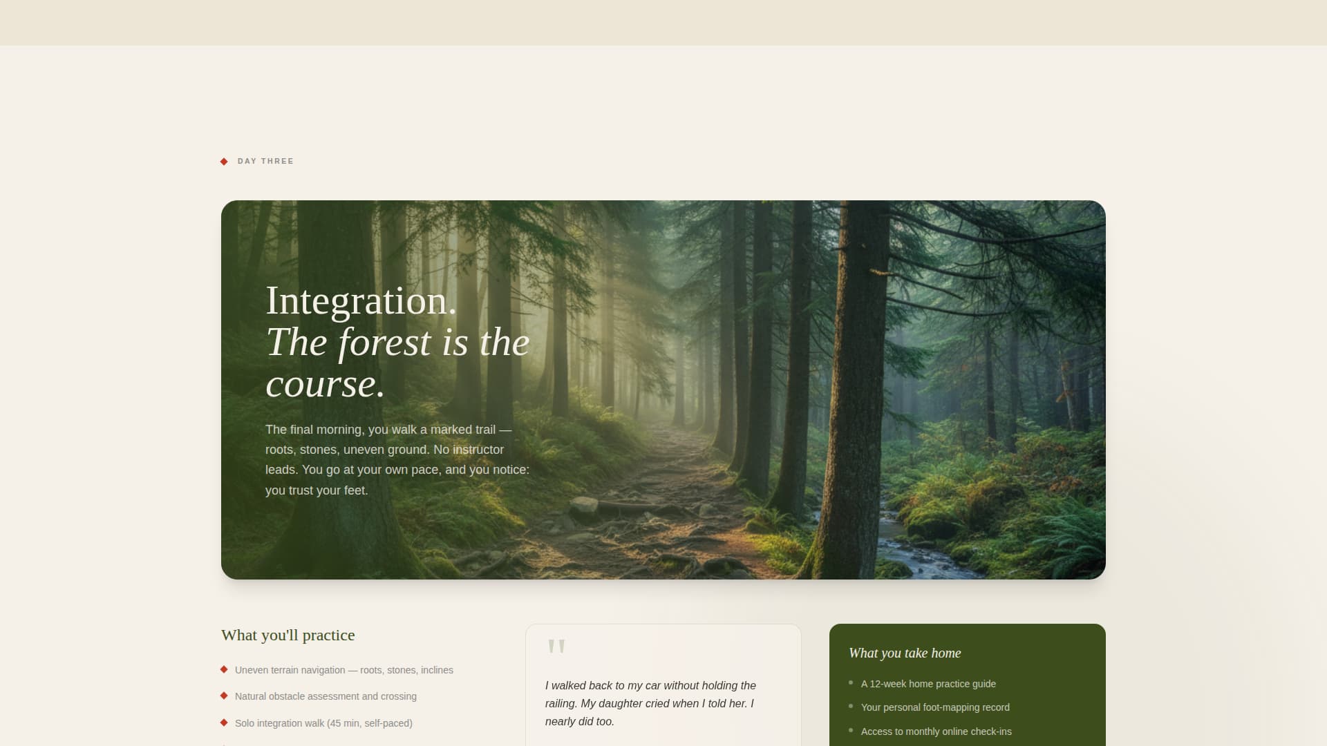 Stillpoint - Grounding Retreat Landing Page Template