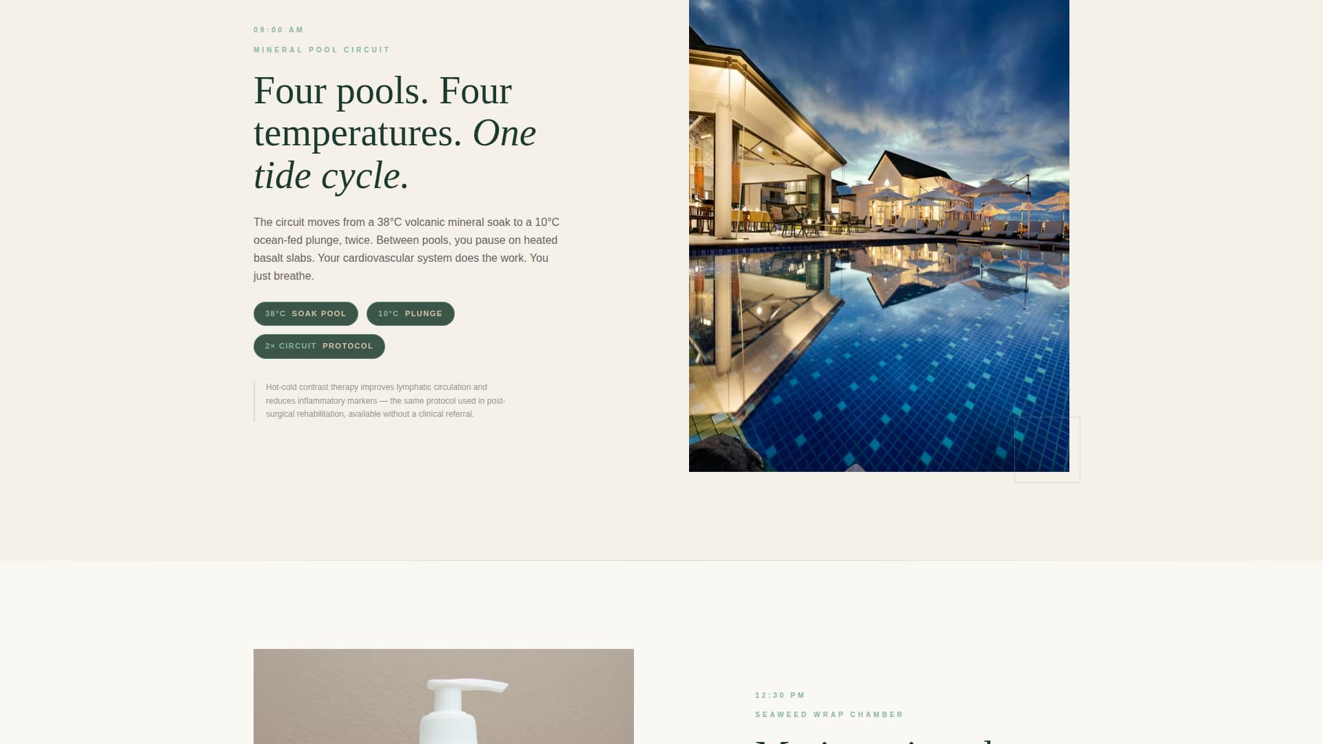 Thalassa - Immersive Thalassotherapy Landing Page Template