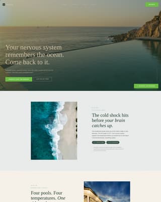 Thalassa - Immersive Thalassotherapy Landing Page Template