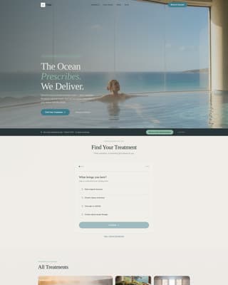 Tidal - Rejuvenating Thalassotherapy Landing Page Template