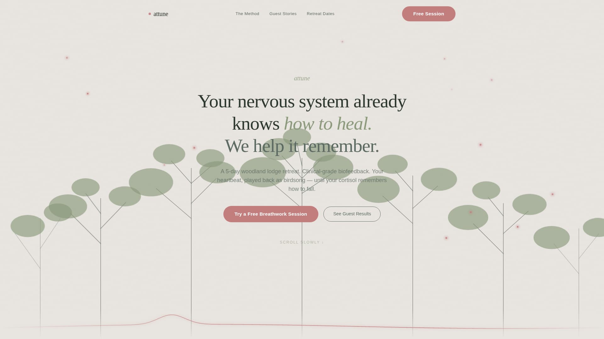Attune - Restorative Biofeedback Landing Page Template