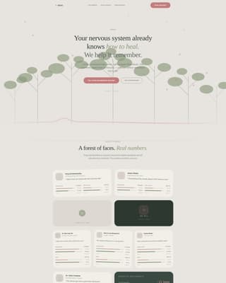 Attune - Restorative Biofeedback Landing Page Template