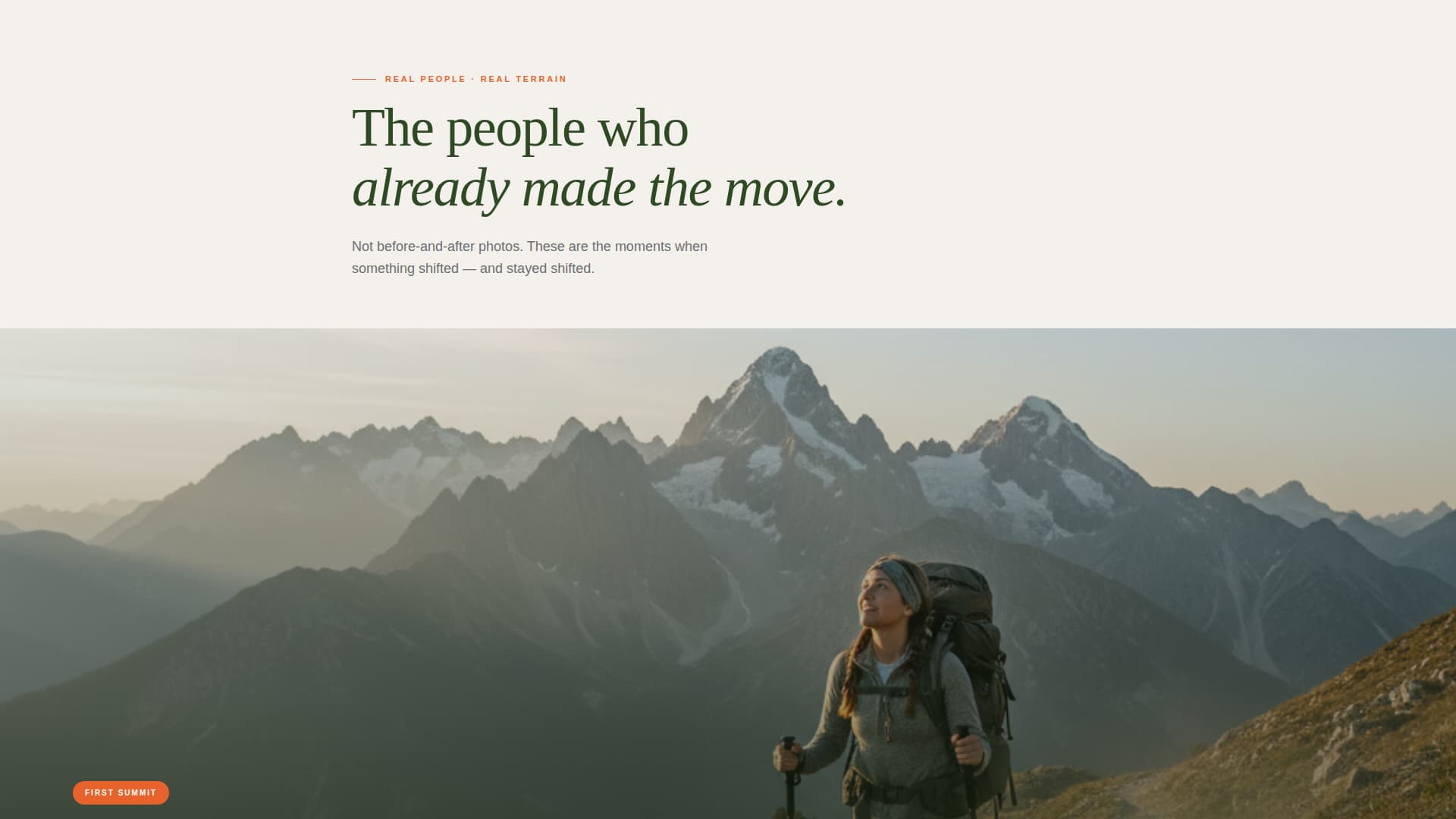 Forge - Rugged Transformation Landing Page Template