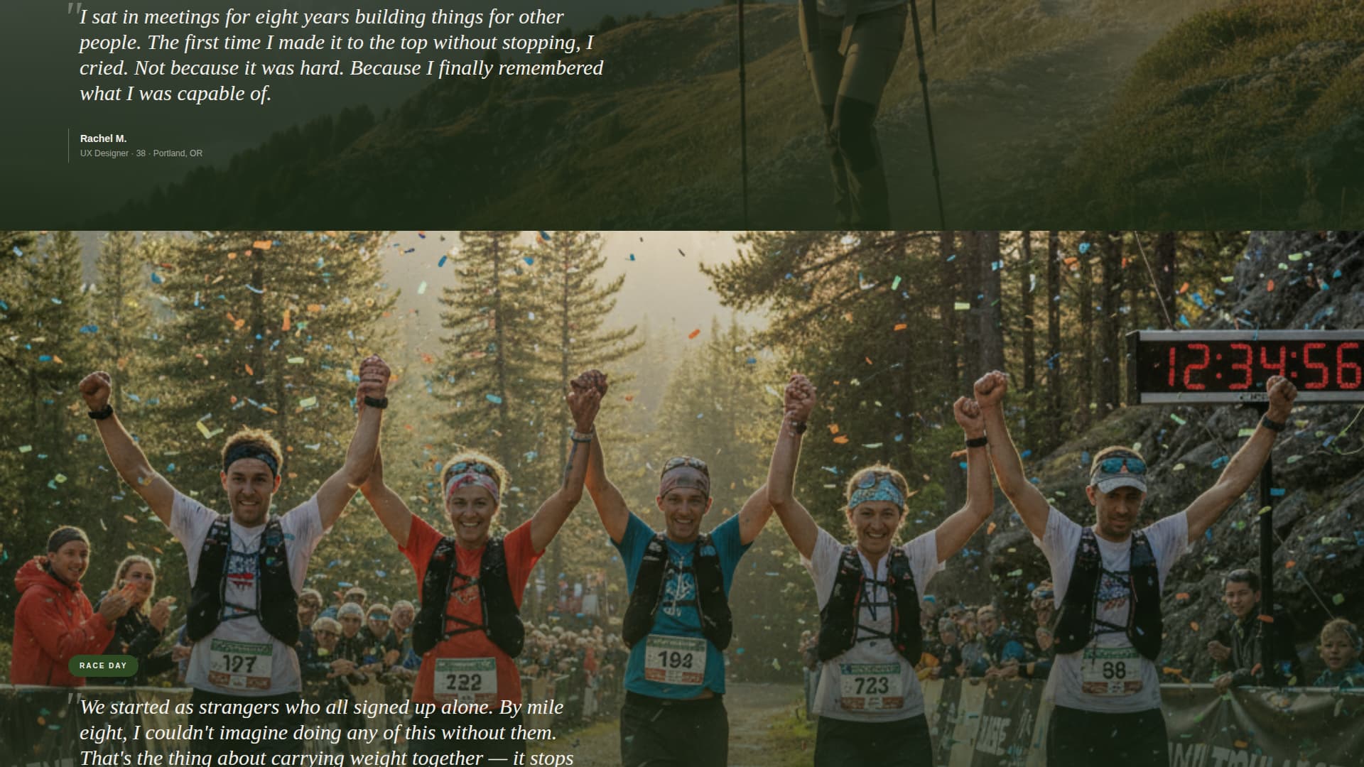 Forge - Rugged Transformation Landing Page Template