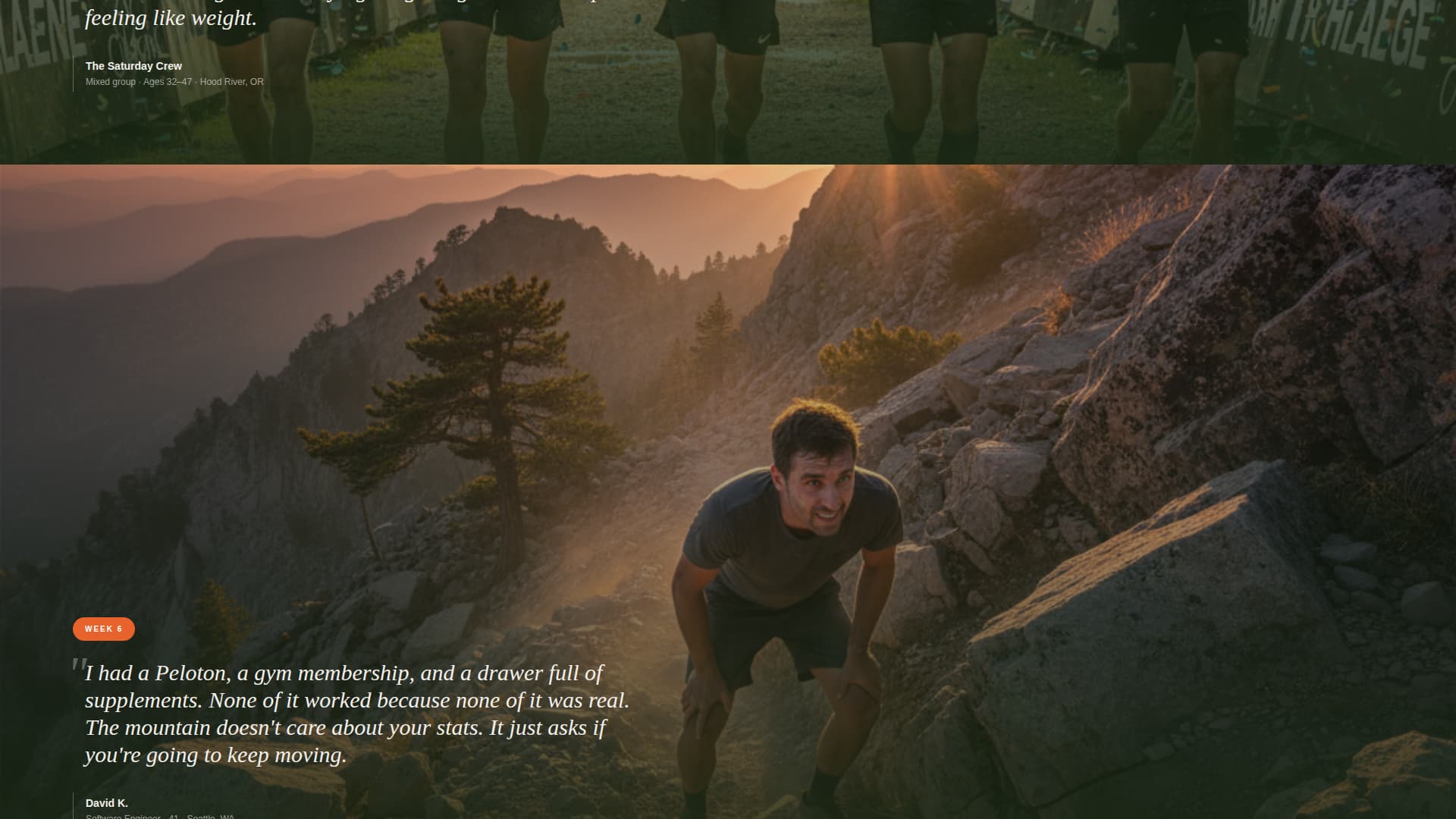 Forge - Rugged Transformation Landing Page Template