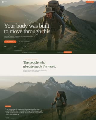 Body Transformation Coach Website Template for Office Workers