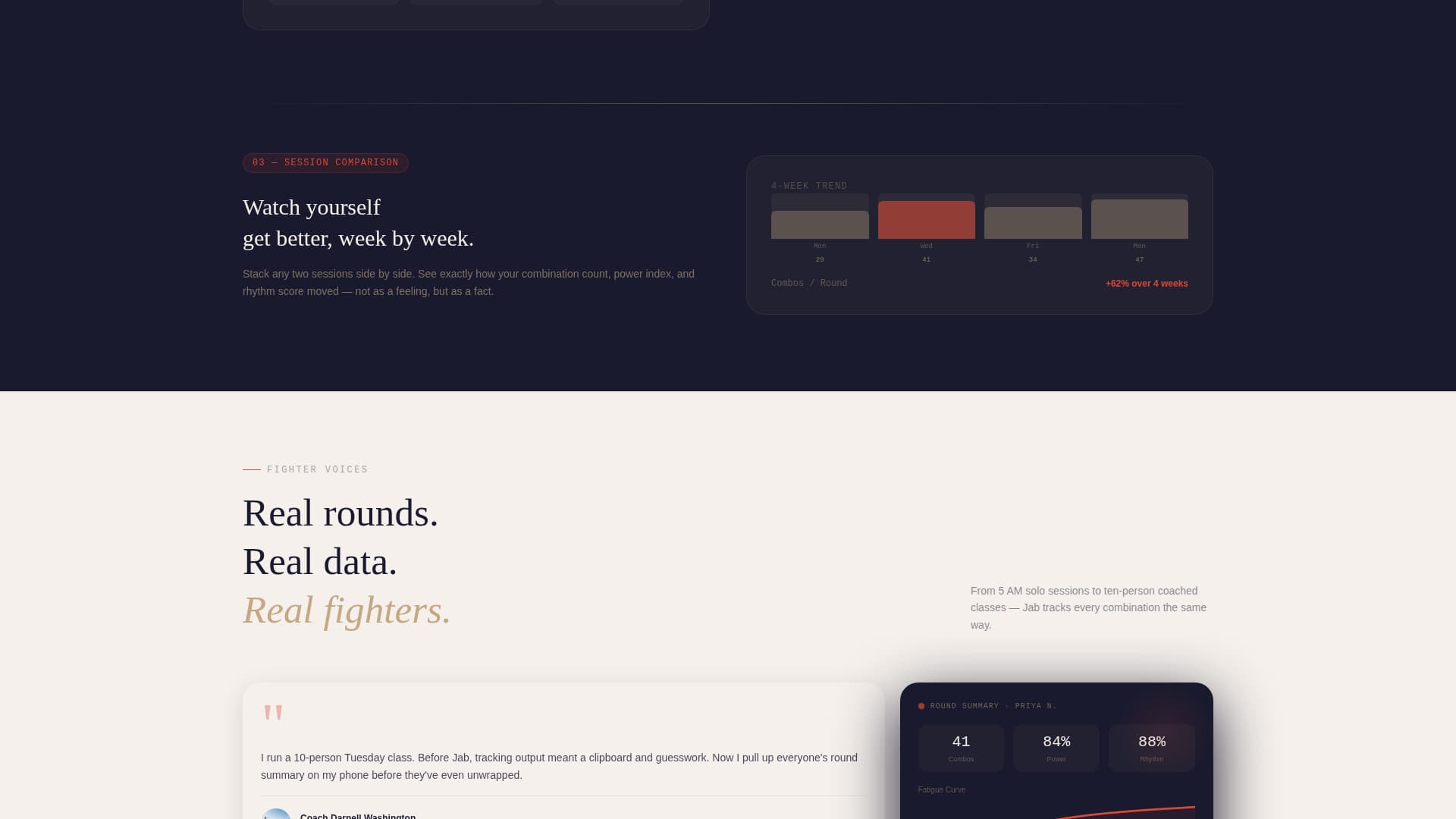 Jab - Immersive Boxing Landing Page Template