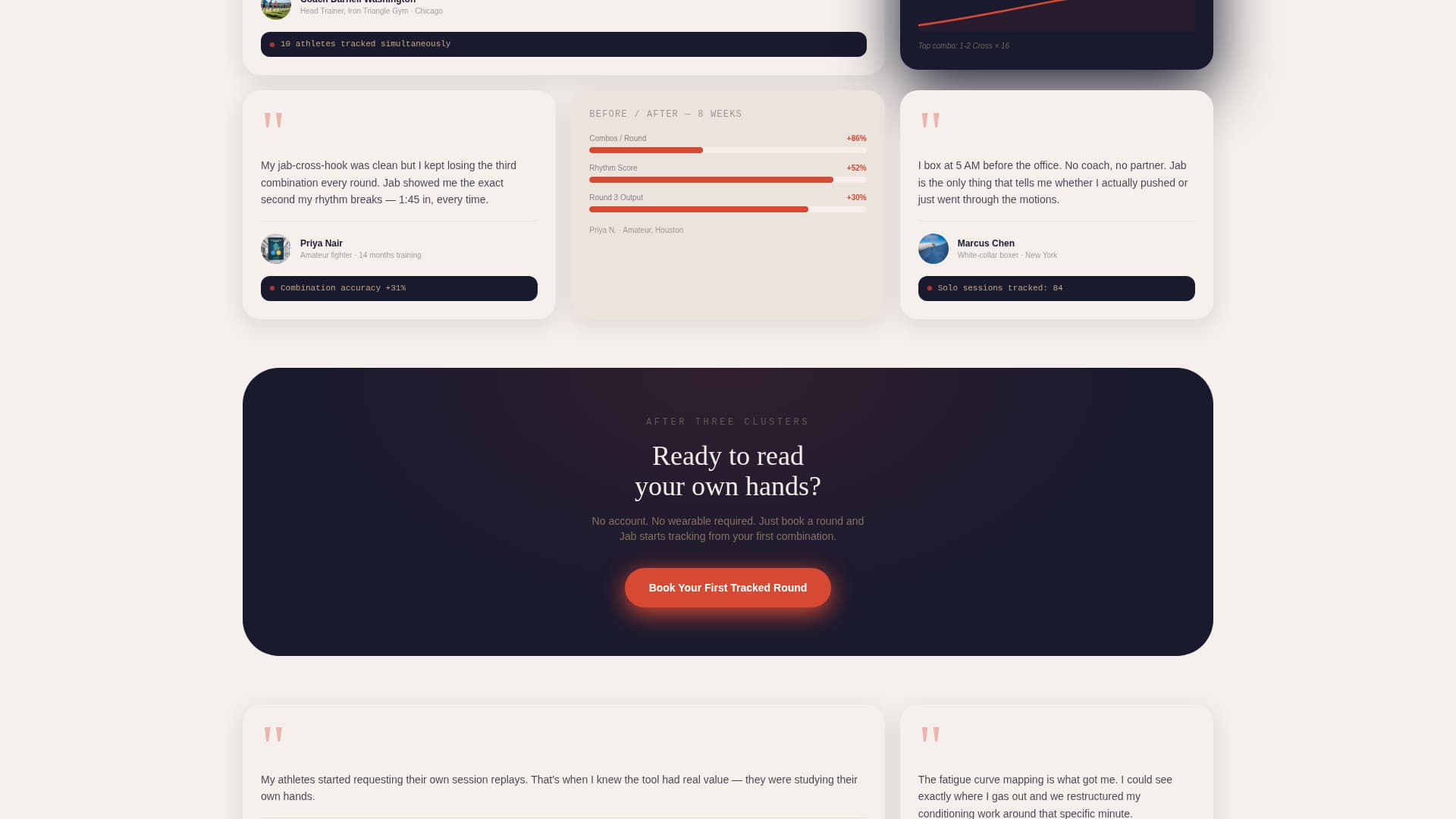 Jab - Immersive Boxing Landing Page Template
