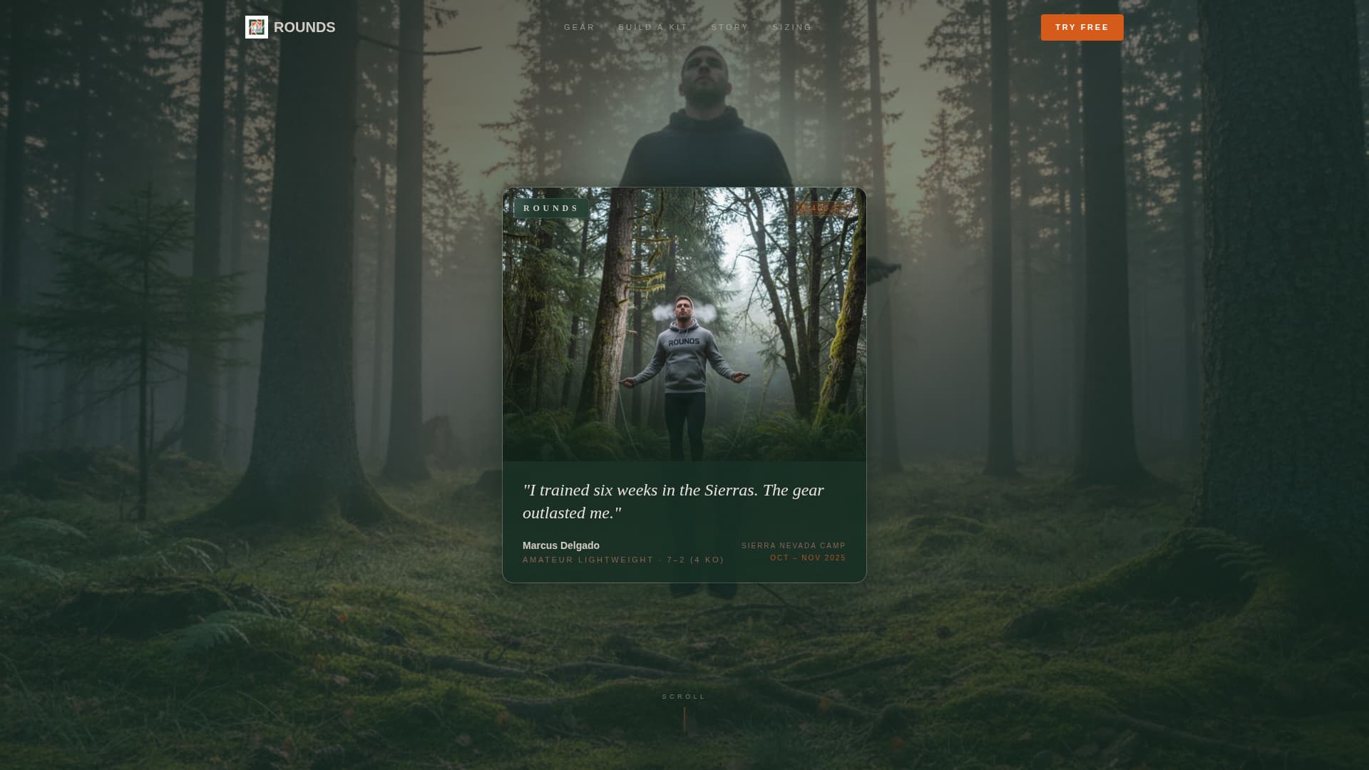 Rounds - Rugged Boxing Landing Page Template