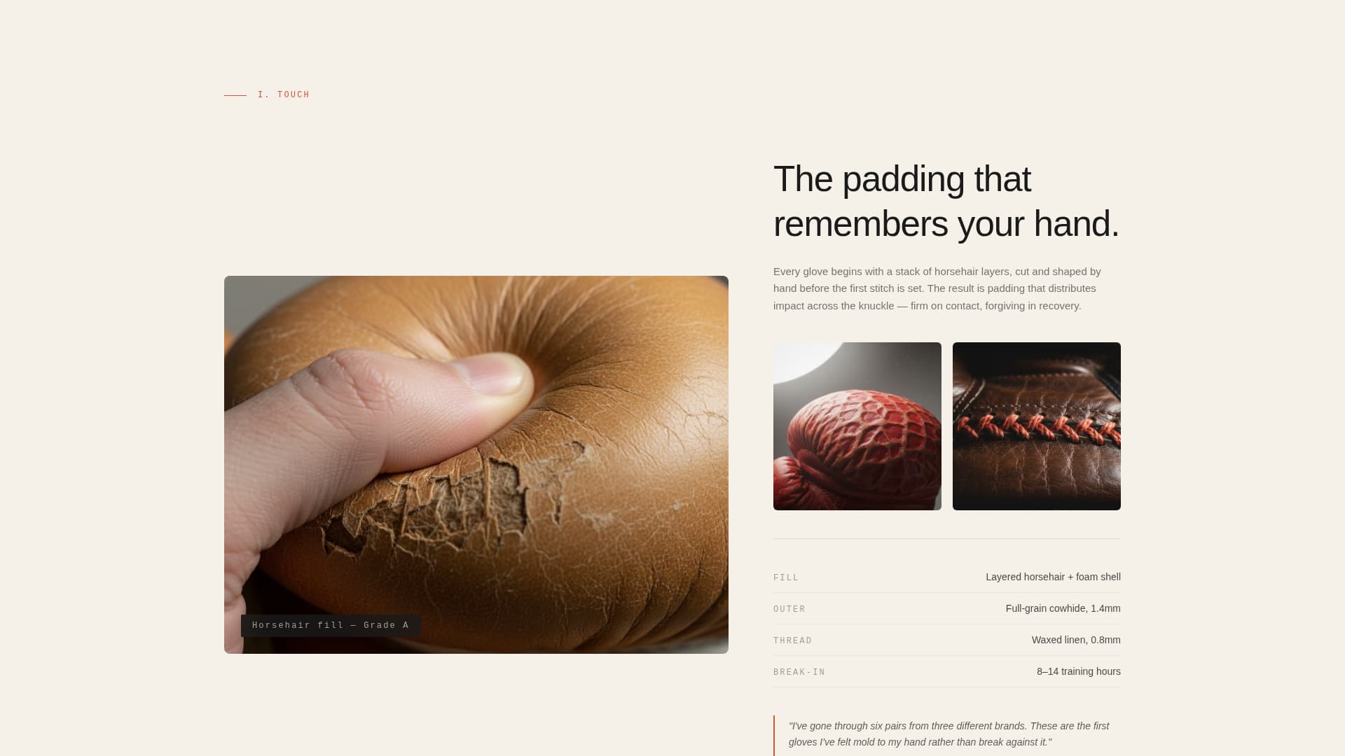Stance - Artisan Boxing Landing Page Template