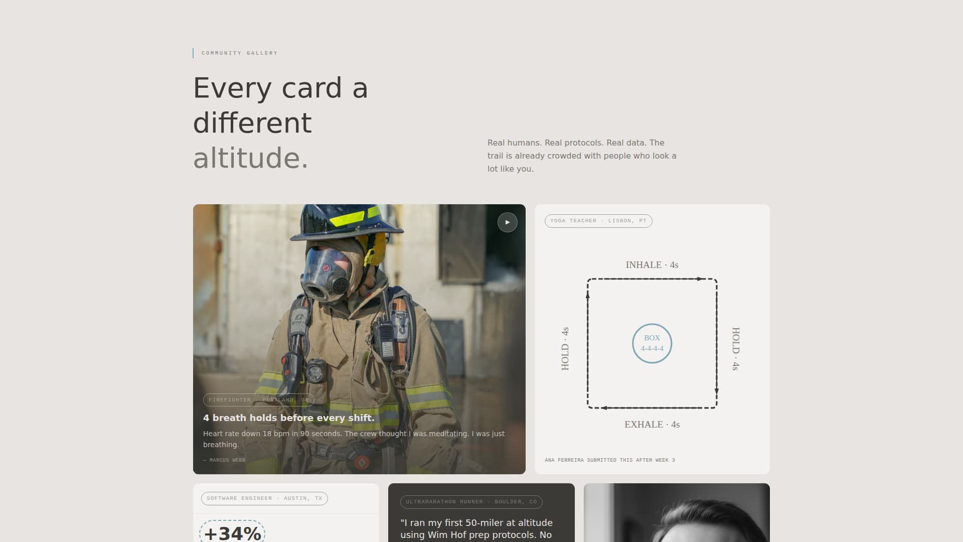Breathe - Transformative Breathwork Landing Page Template