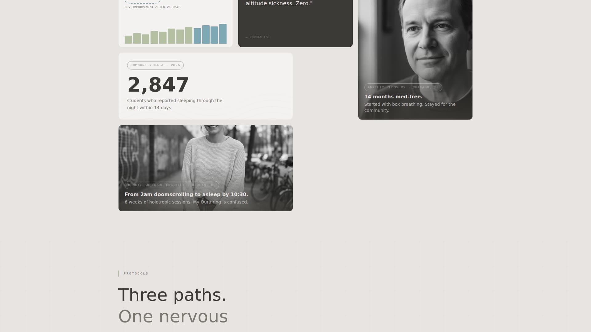 Breathe - Transformative Breathwork Landing Page Template