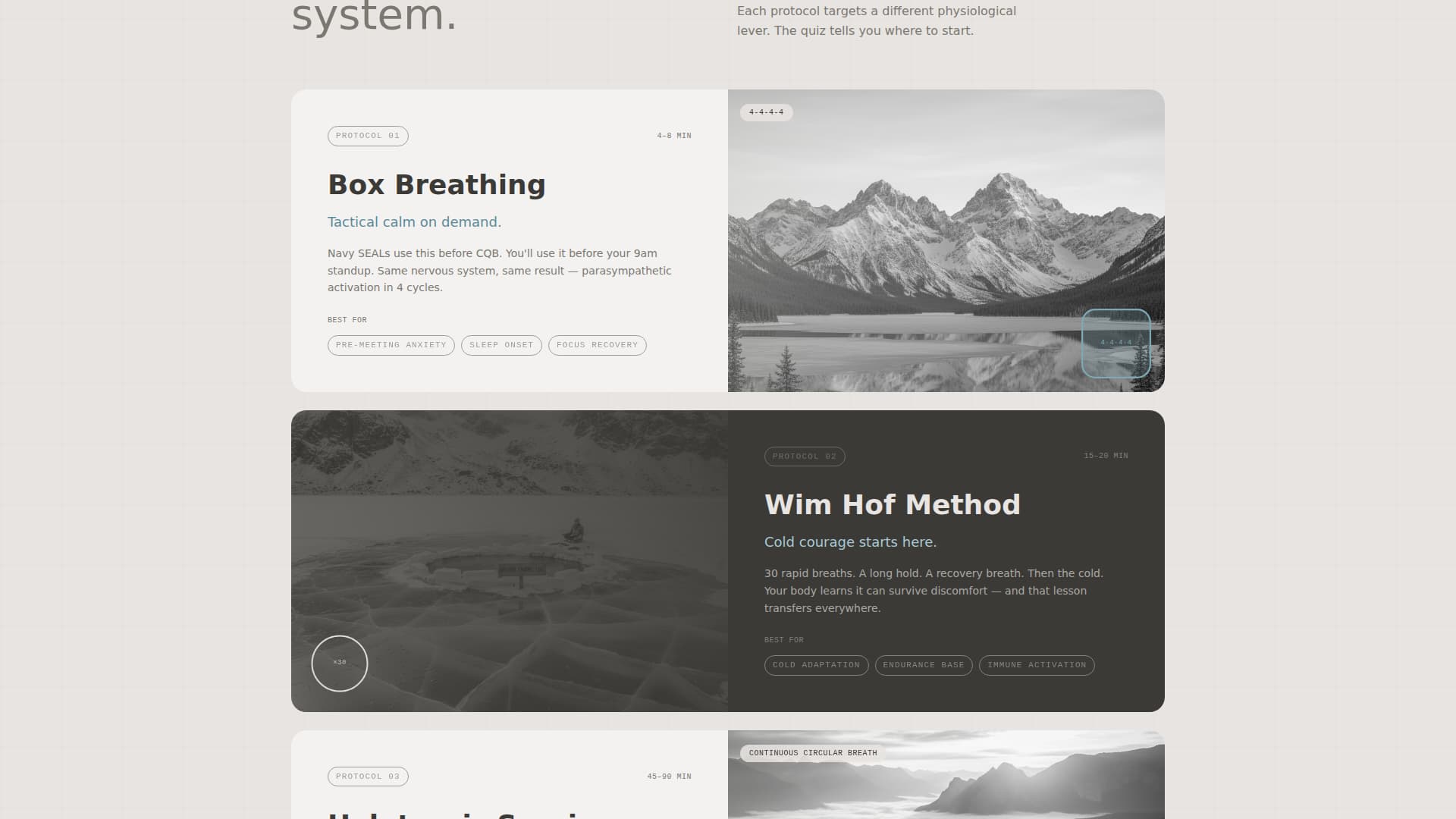 Breathe - Transformative Breathwork Landing Page Template