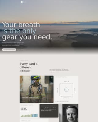 Breathe - Transformative Breathwork Landing Page Template