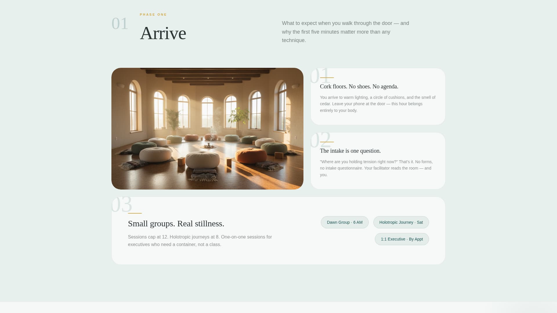 Inhale - Restorative Breathwork Landing Page Template