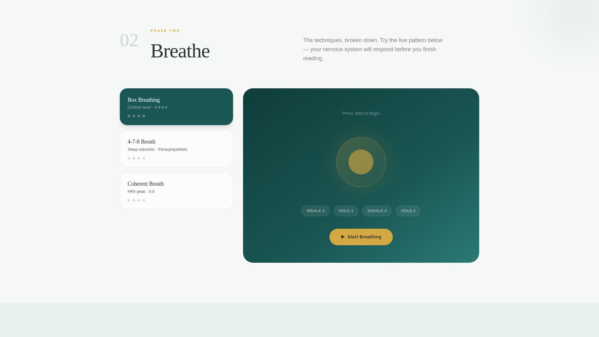 Inhale - Restorative Breathwork Landing Page Template