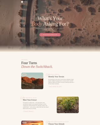 Tincture - Restorative Hemp Wellness Landing Page Template