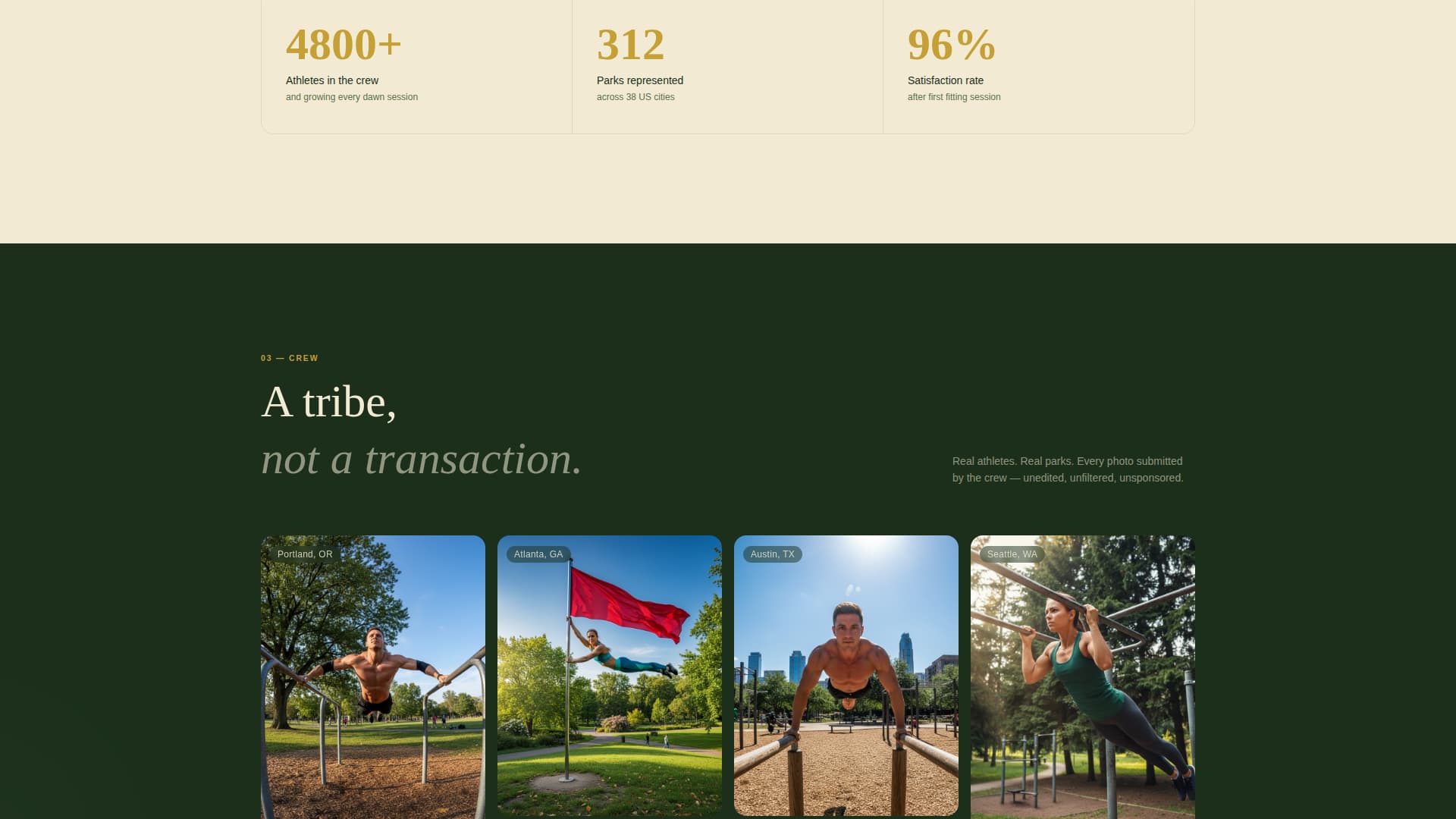 Bodyweight - Primal Calisthenics Landing Page Template