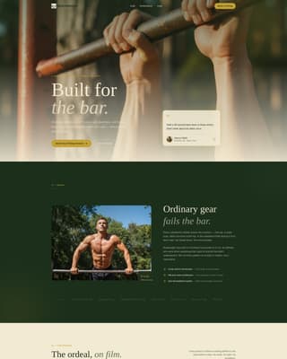 Bodyweight - Primal Calisthenics Landing Page Template