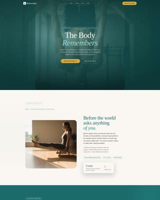 Bodyweight - Healing Calisthenics Landing Page Template