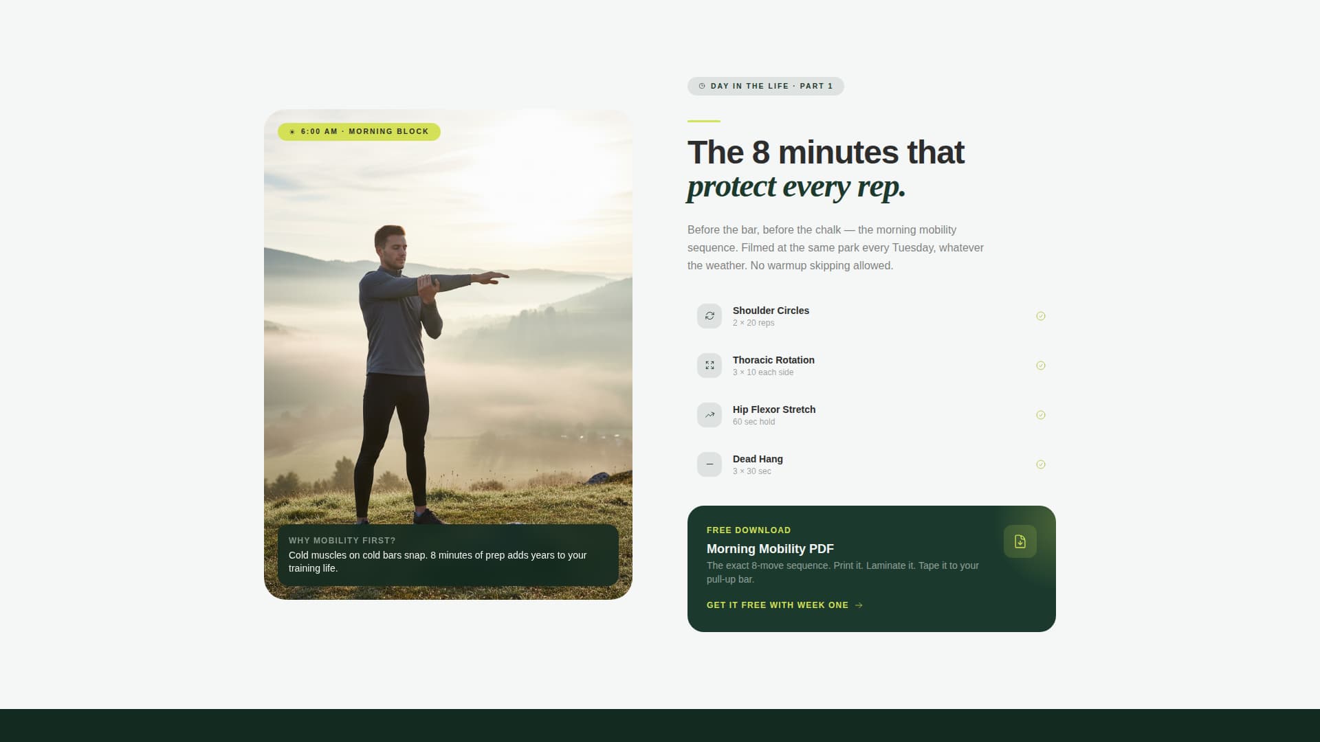 Muscleup - Dynamic Calisthenics Landing Page Template