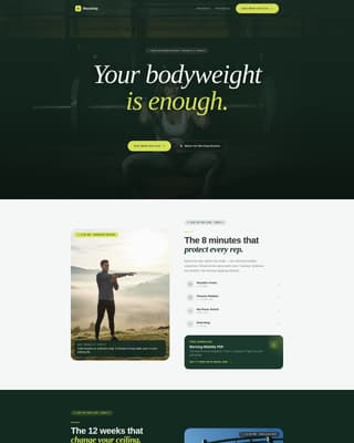 Muscleup - Dynamic Calisthenics Landing Page Template