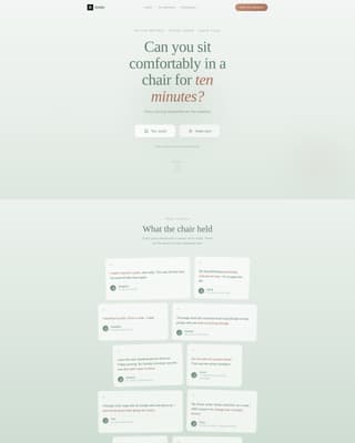 Settle - Restorative Chair Yoga Landing Page Template