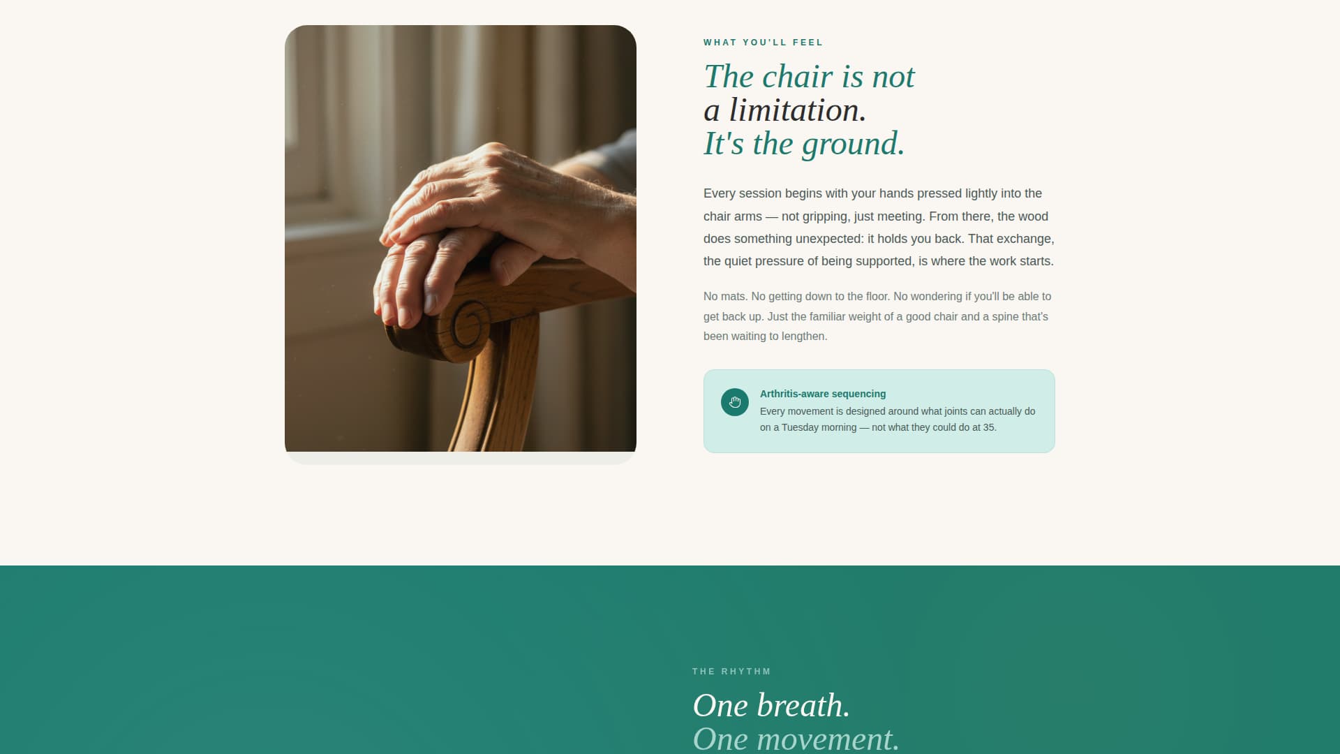 Settle - Restorative Yoga Landing Page Template