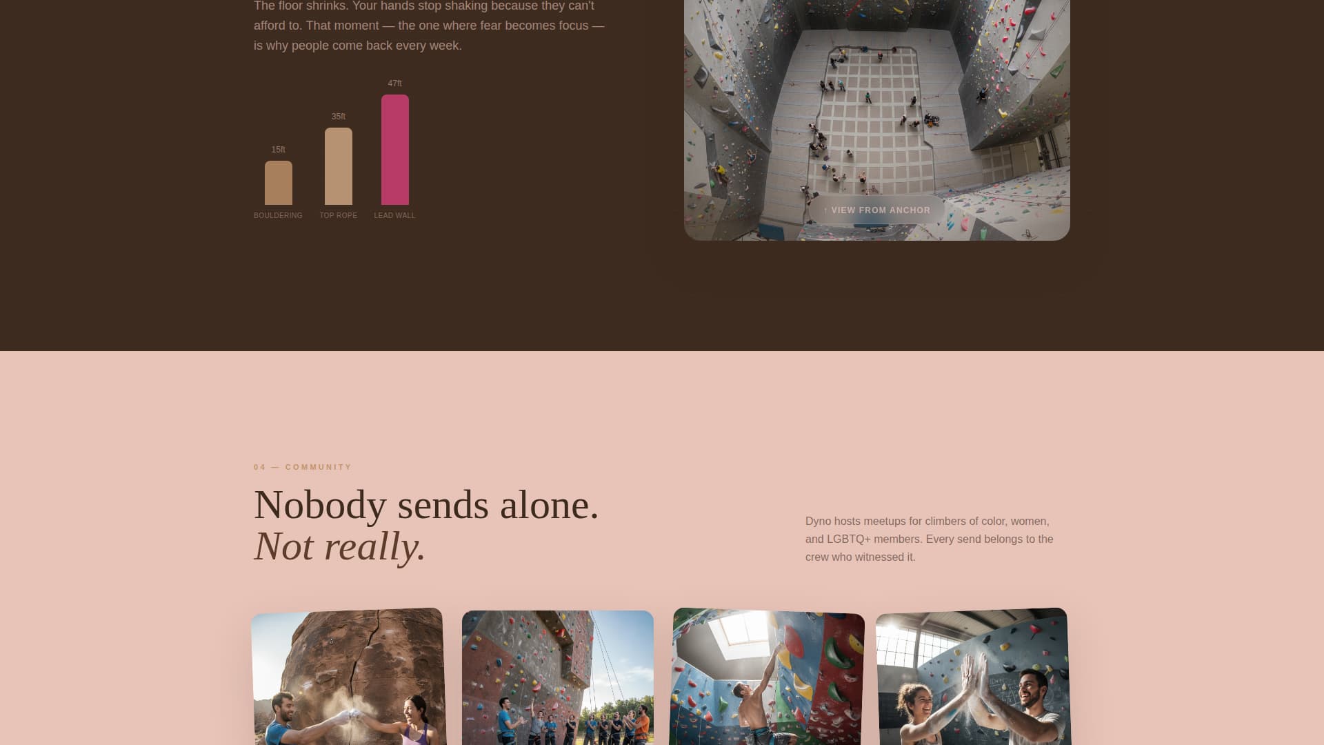 Dyno - Electrifying Climbing Landing Page Template