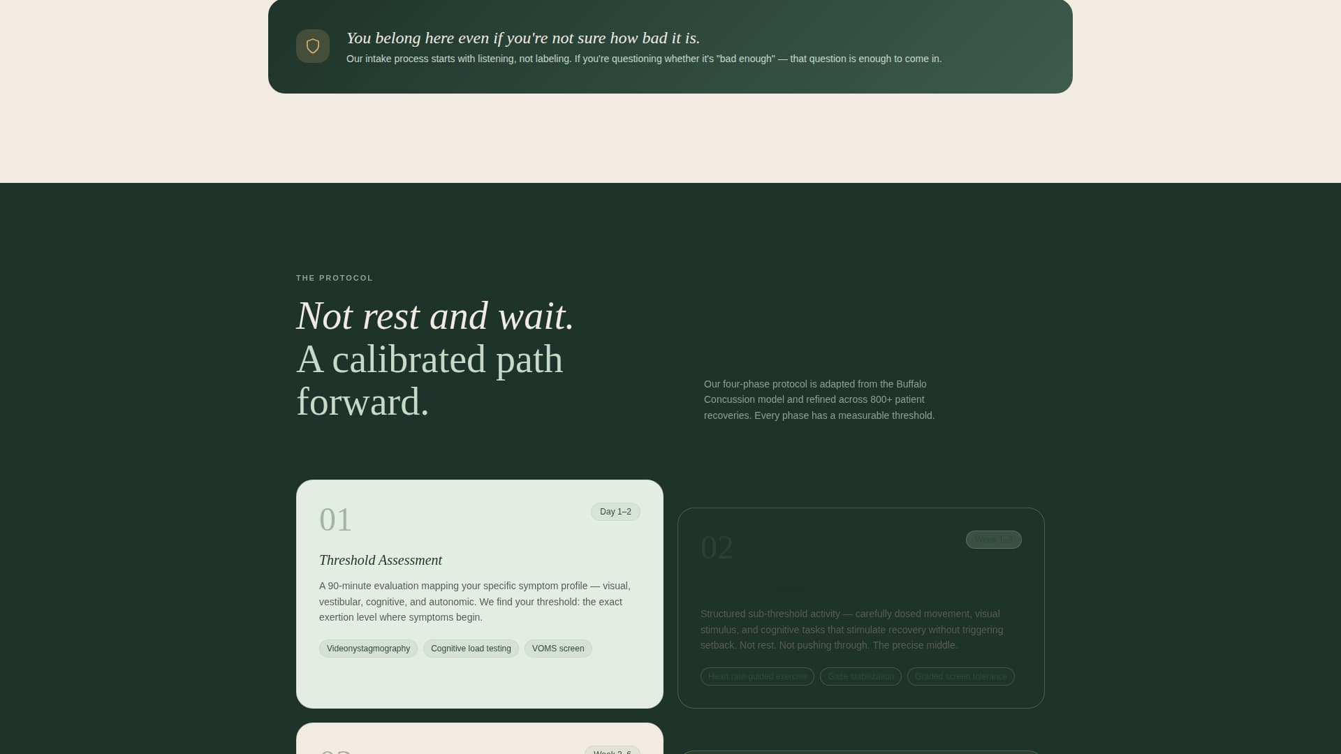 Clarity - Immersive Neuro Rehab Landing Page Template