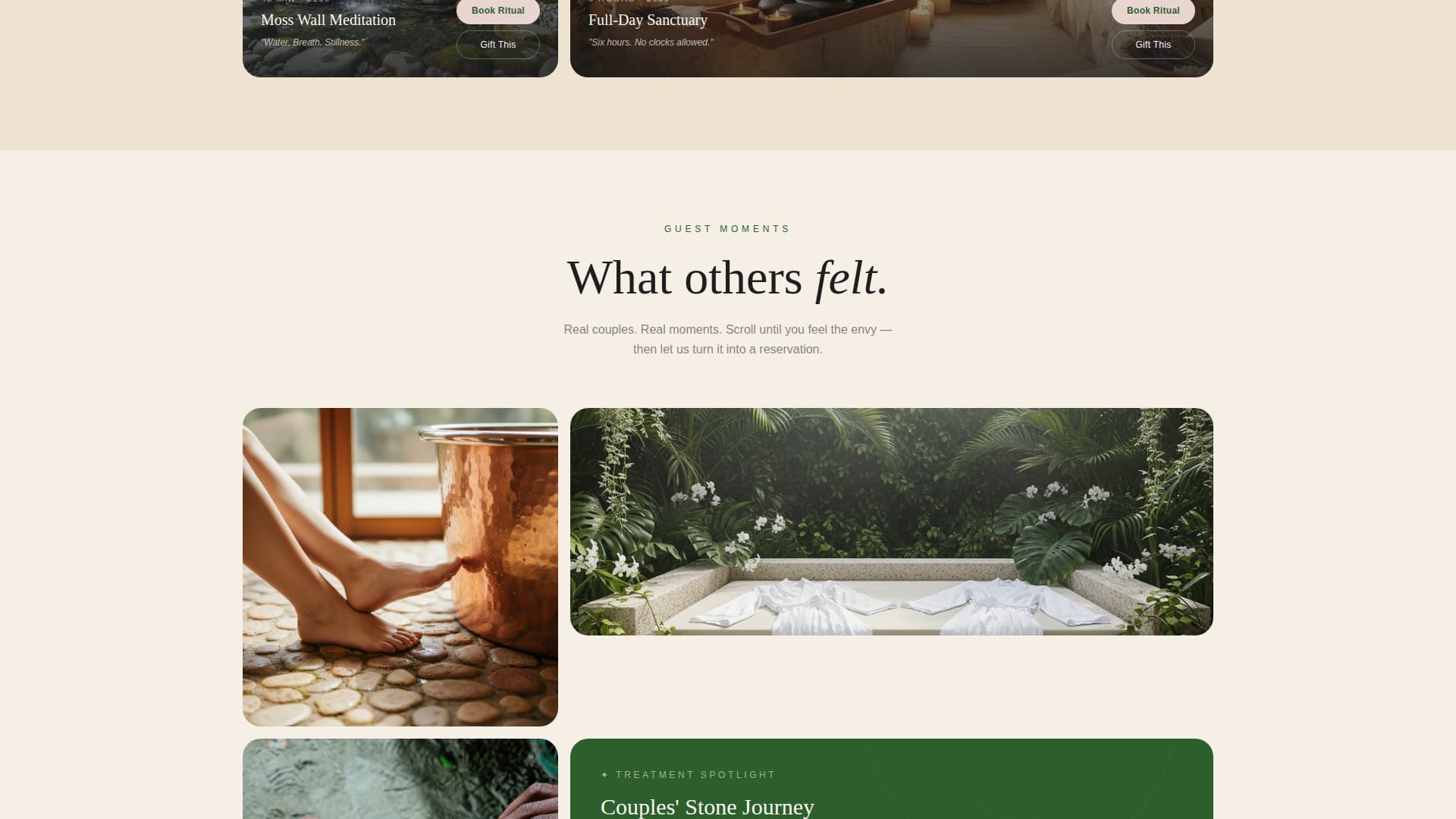 Sanctuary - Serene Couples Spa Landing Page Template