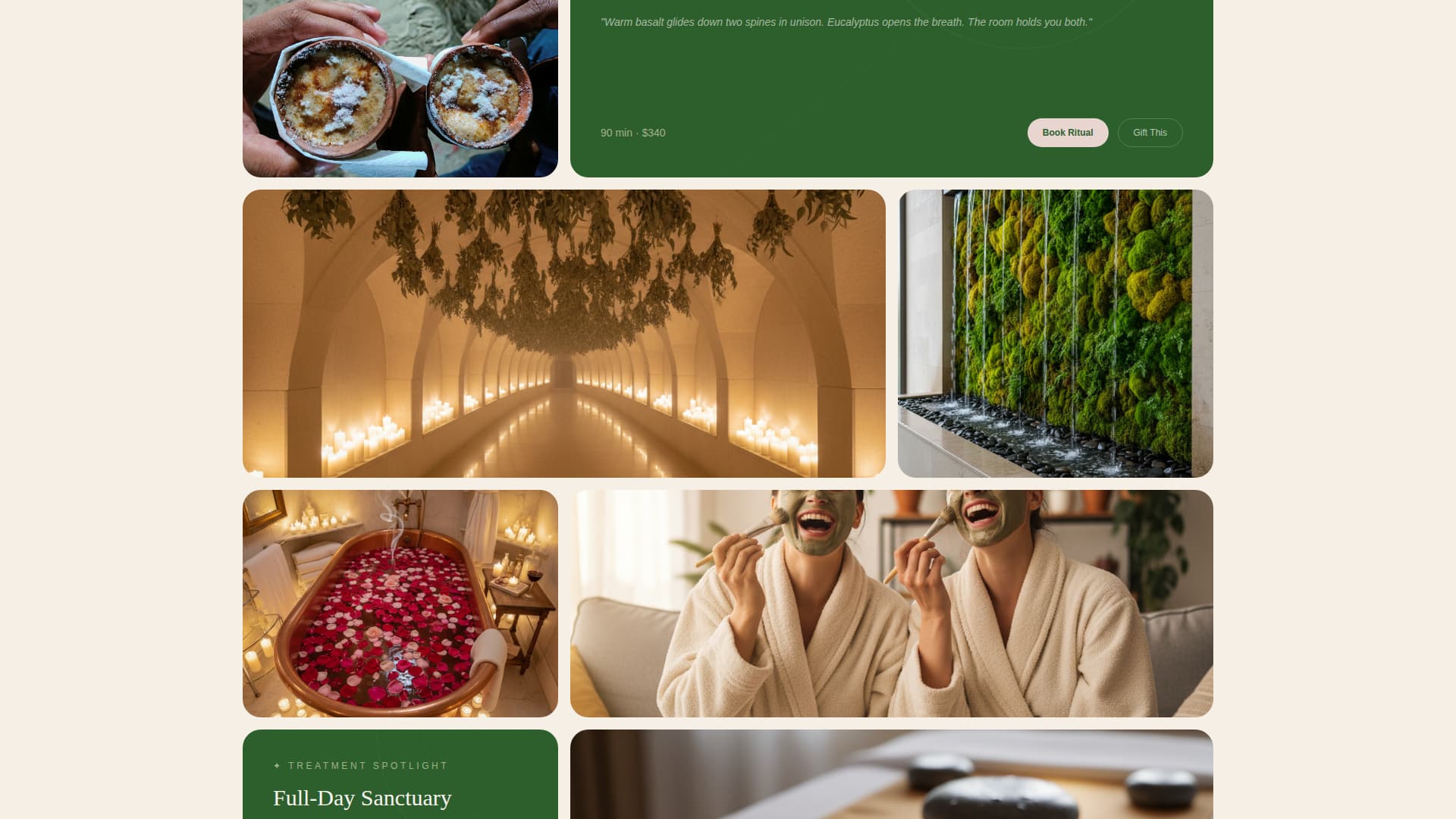Sanctuary - Serene Couples Spa Landing Page Template