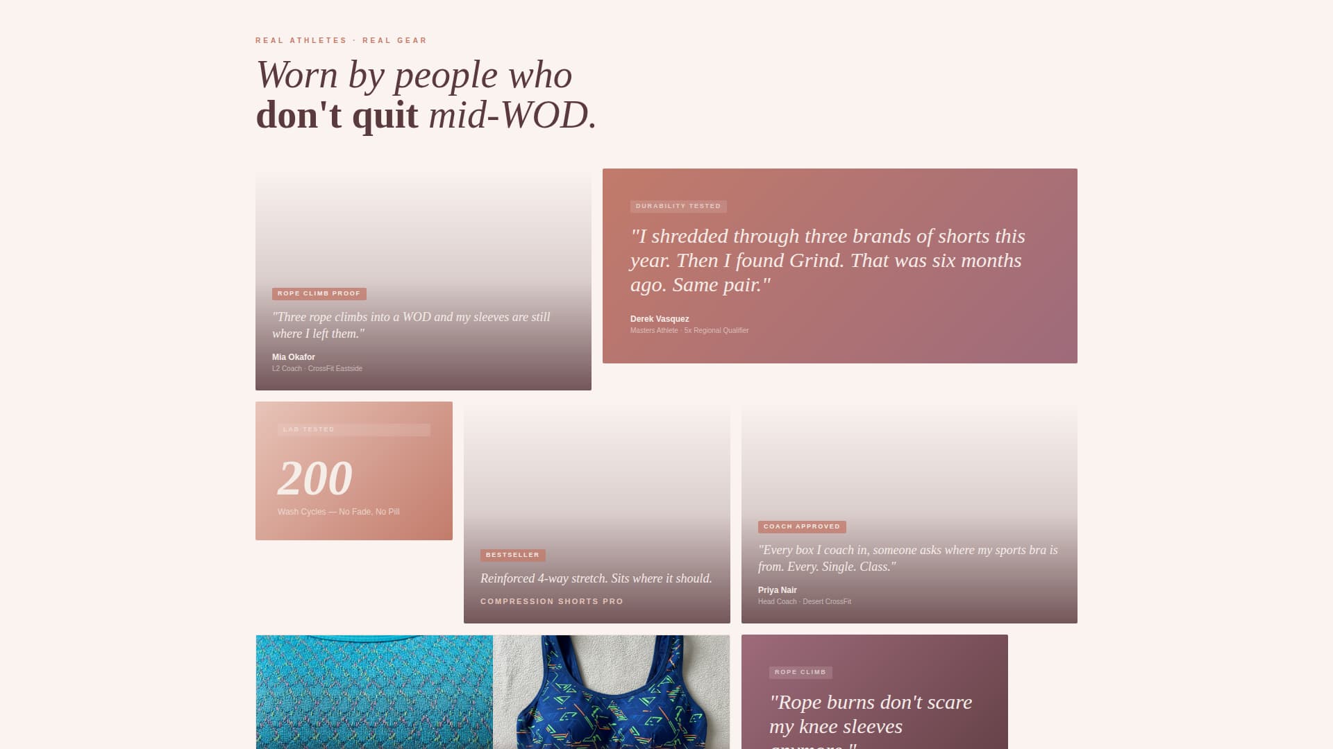 Grind - Durable CrossFit Landing Page Template