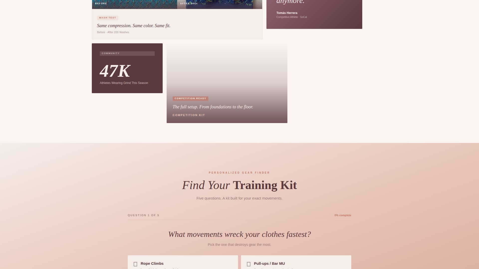 Grind - Durable CrossFit Landing Page Template