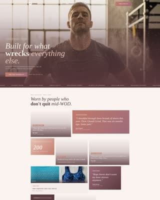 Grind - Durable CrossFit Landing Page Template